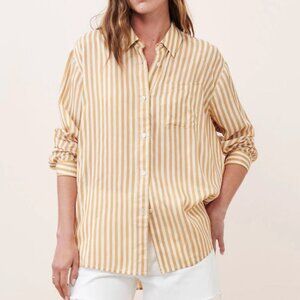Jenni Kayne Mustard Boyfriend Shirt - Large